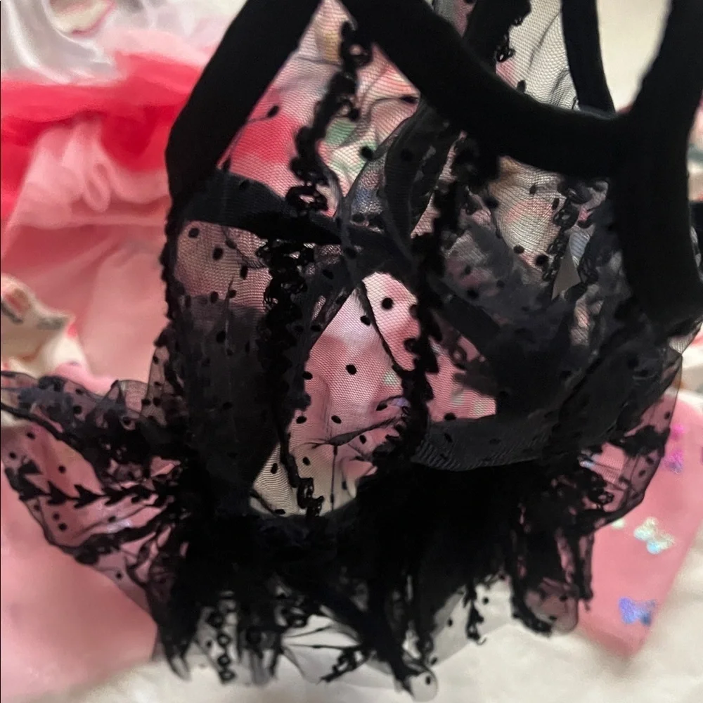 SHEIN Pink and Black Dog Dresses